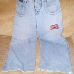 Vintage cyborg wide leg skater baggy jeans. 34/25